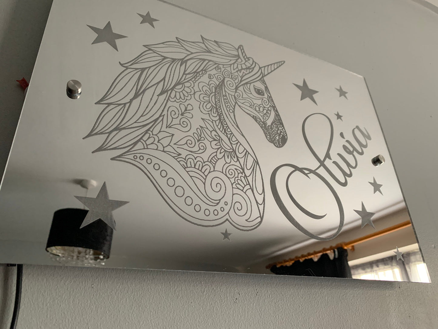 Unicorn Light-Up Mirror