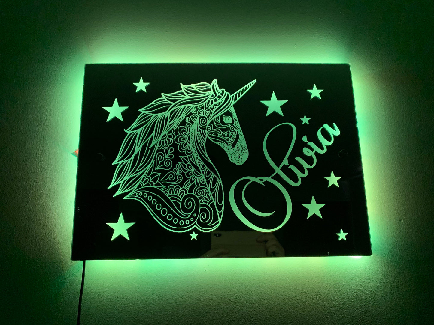 Unicorn Light-Up Mirror
