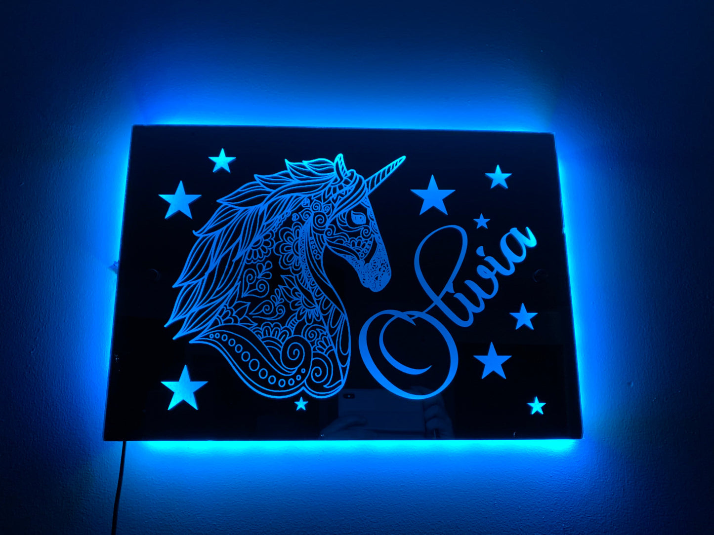 Unicorn Light-Up Mirror