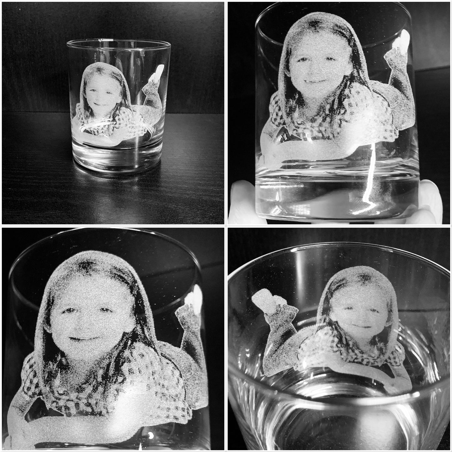 Photo Engraved Whiskey Glass