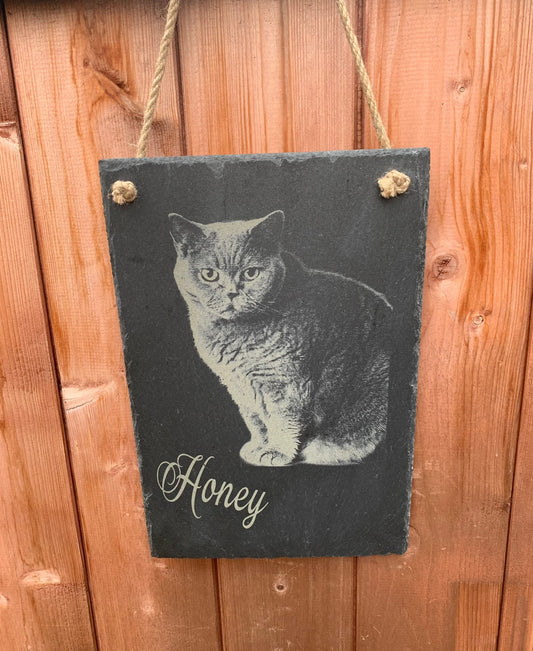 Photo Engraved Slate - Portrait