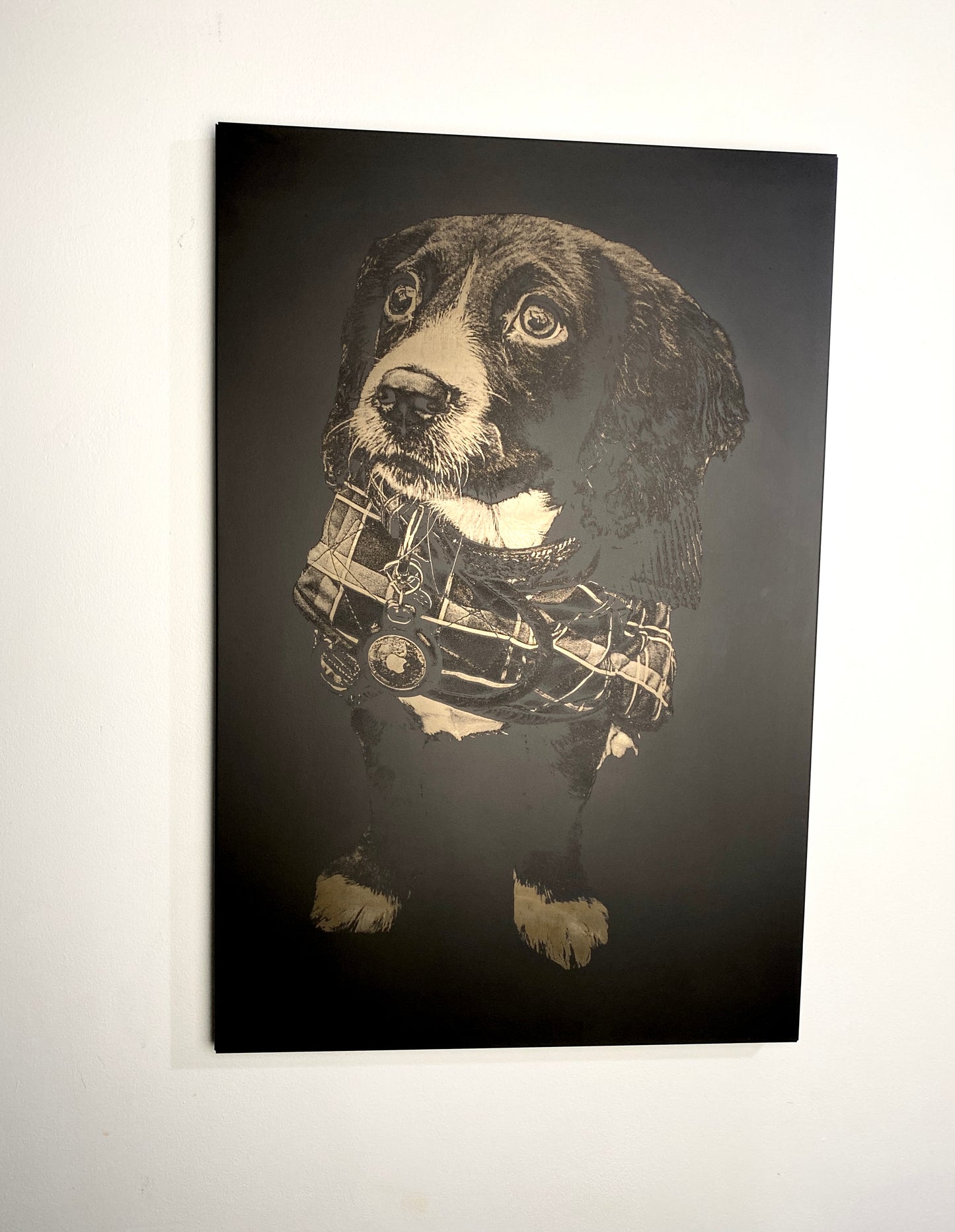 Large Engraved Metal Wall Art