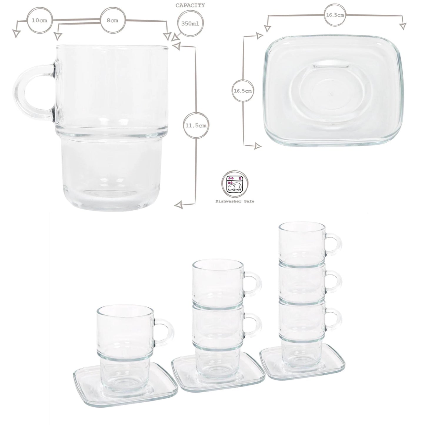 Photo Engraved Cup and Saucer - Set
