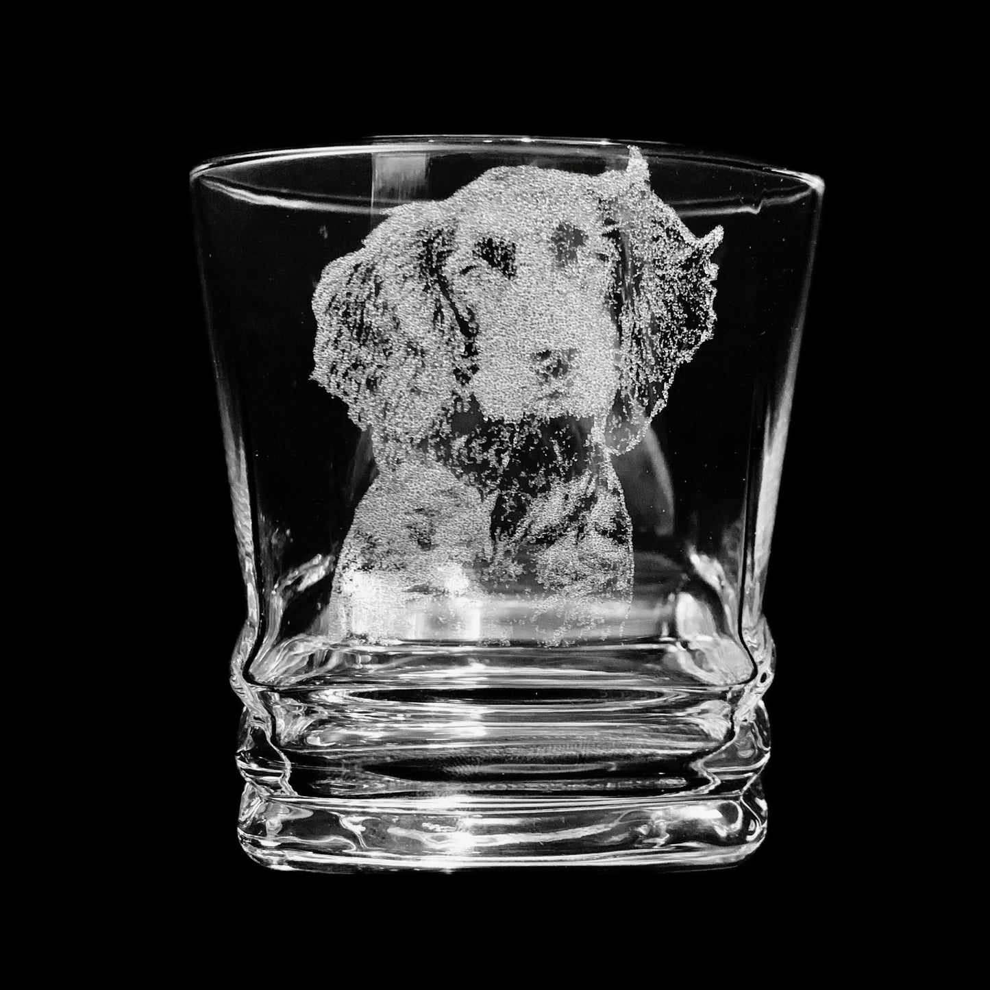 Photo Engraved Spirit bottle and glass set