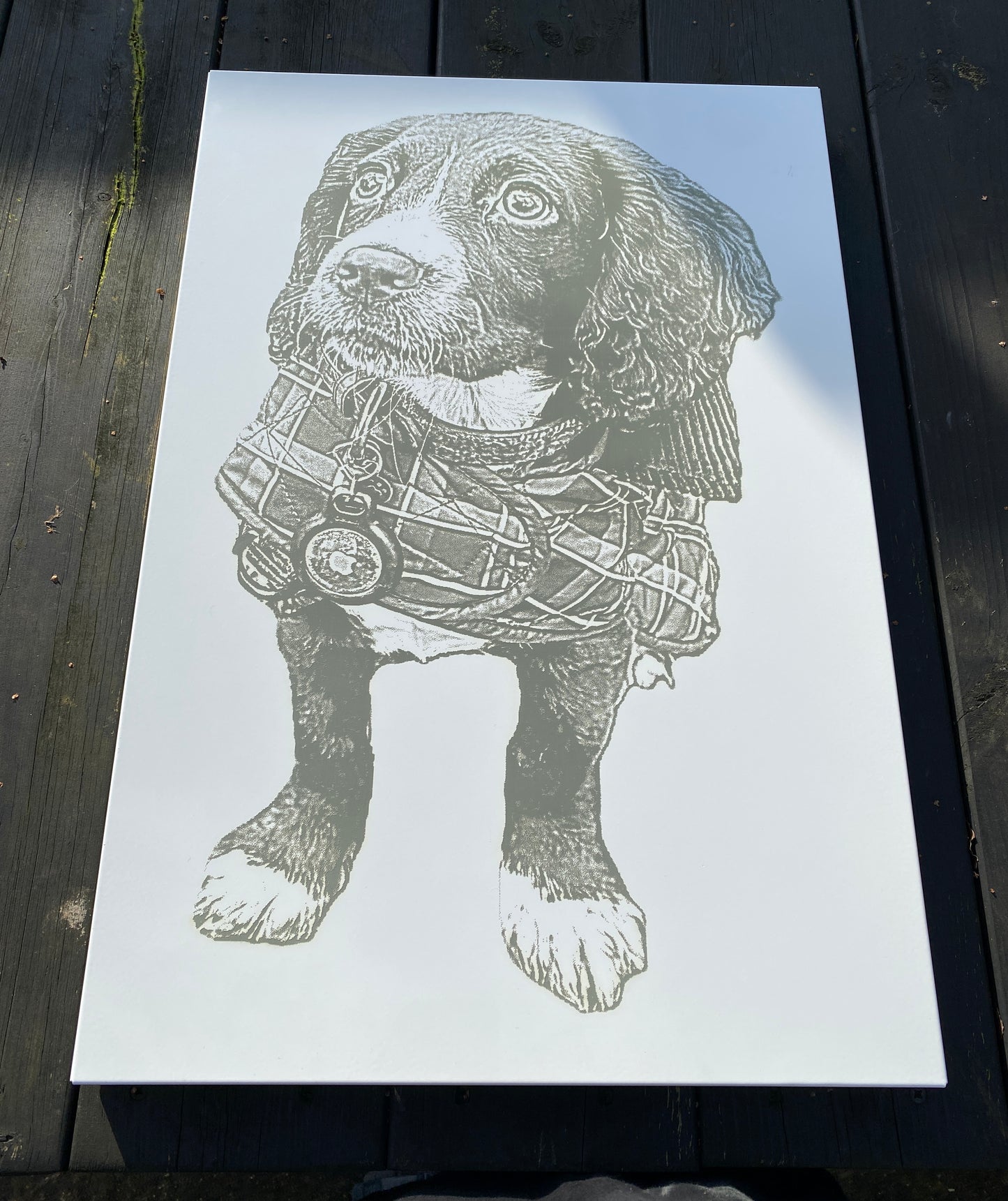 Large Engraved Metal Wall Art