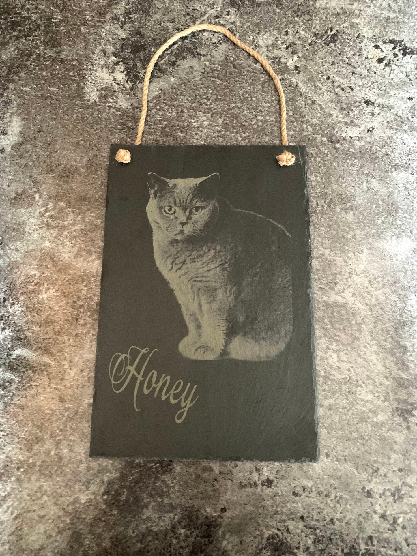 Photo Engraved Slate - Portrait