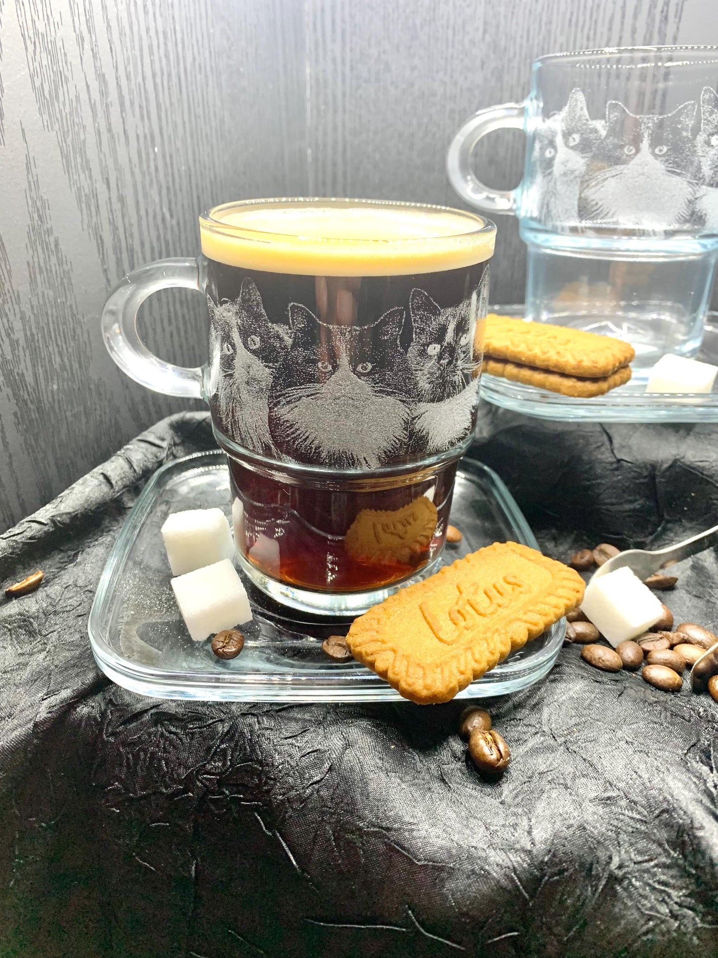 Photo Engraved Cup and Saucer - Set
