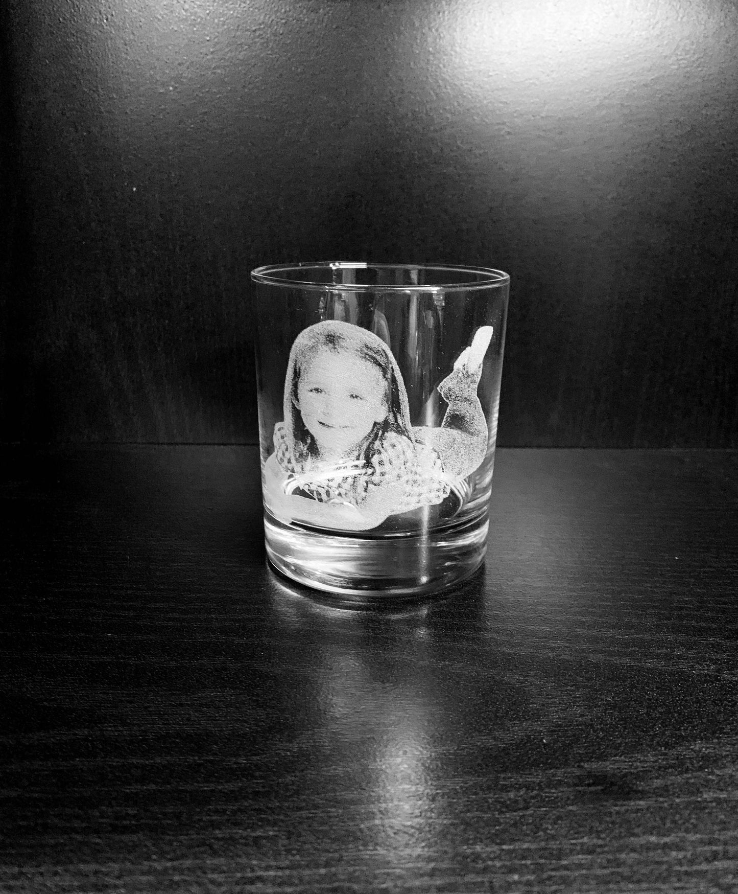 Photo Engraved Whiskey Glass