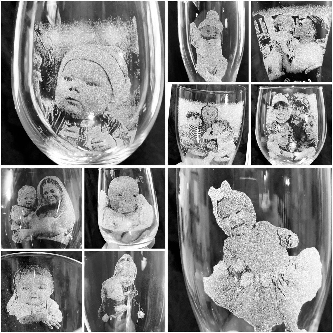 Photo Engraved Whiskey Glass