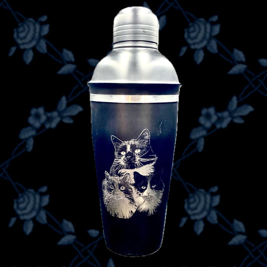 Photo Engraved Cocktail Shaker