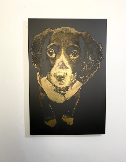 Large Engraved Metal Wall Art