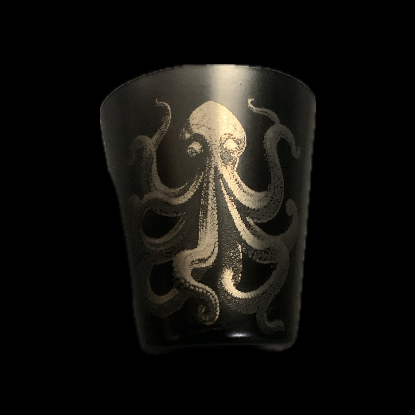 Kraken Hip flask and shot glass gift box set - Black