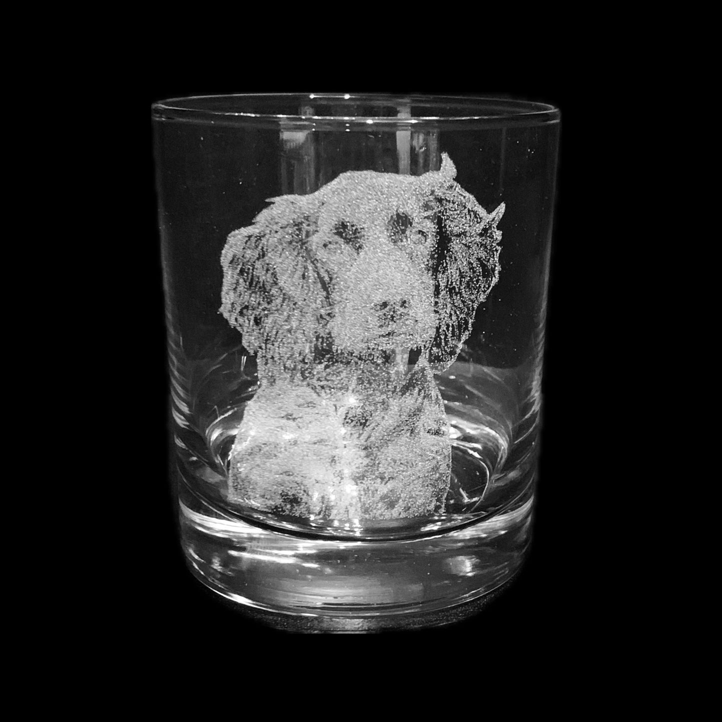 Photo Engraved Spirit bottle and glass set