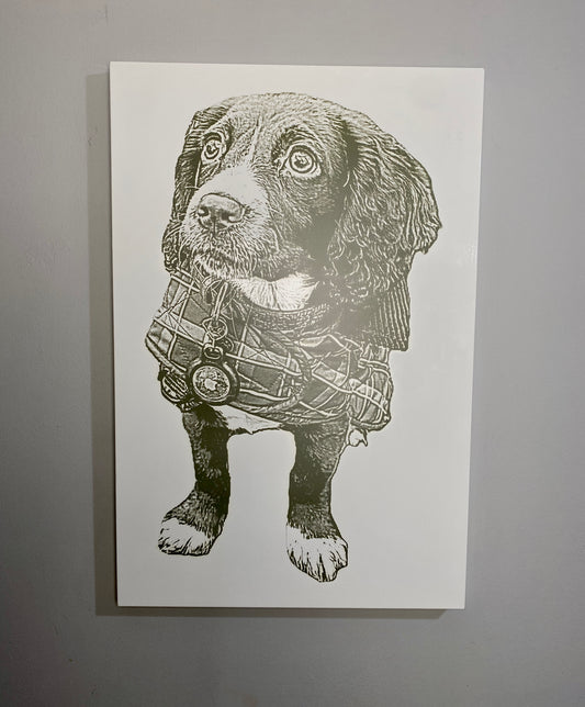 Large Engraved Metal Wall Art