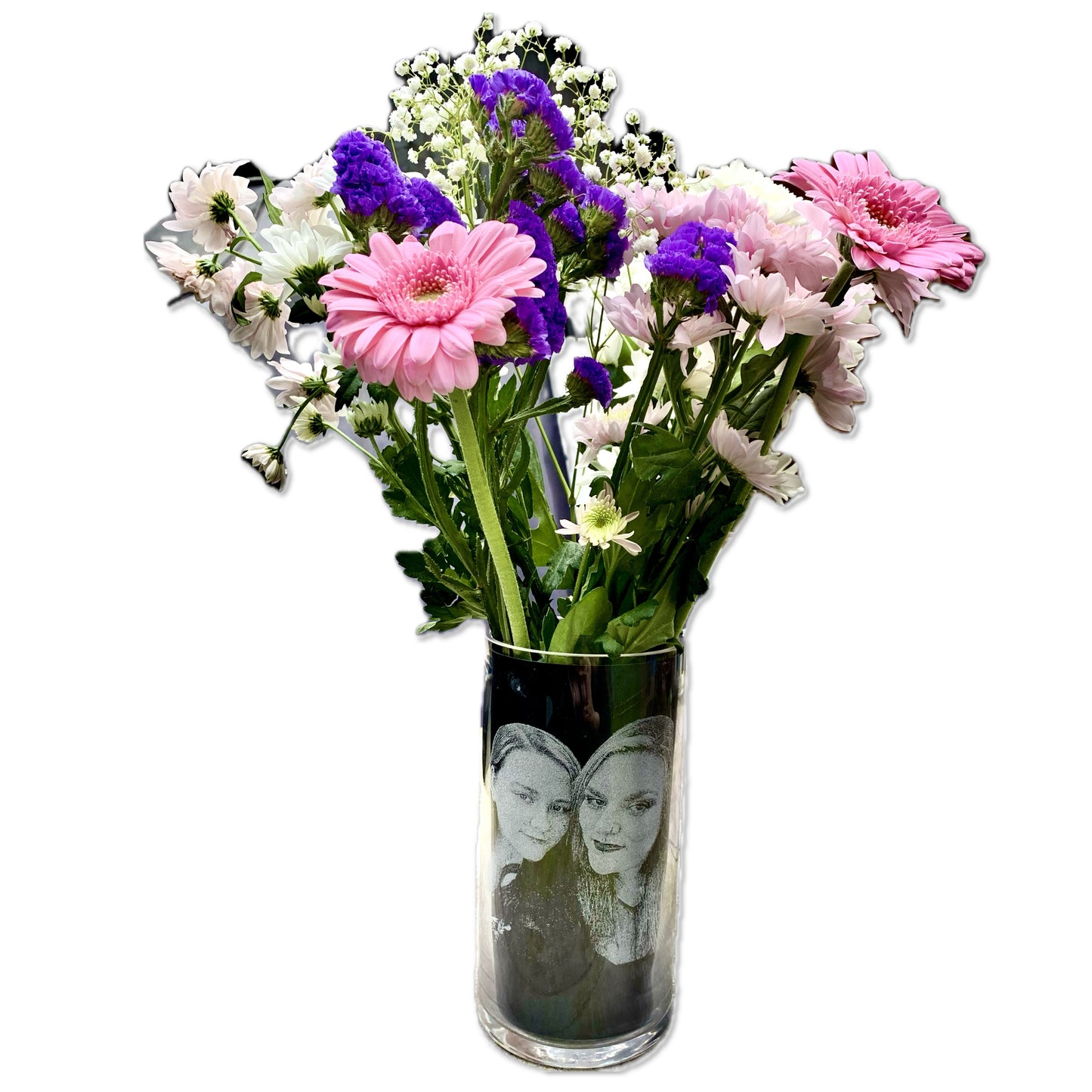 *Mother Day Special* Photo Engraved Glass with FREE matching coaster