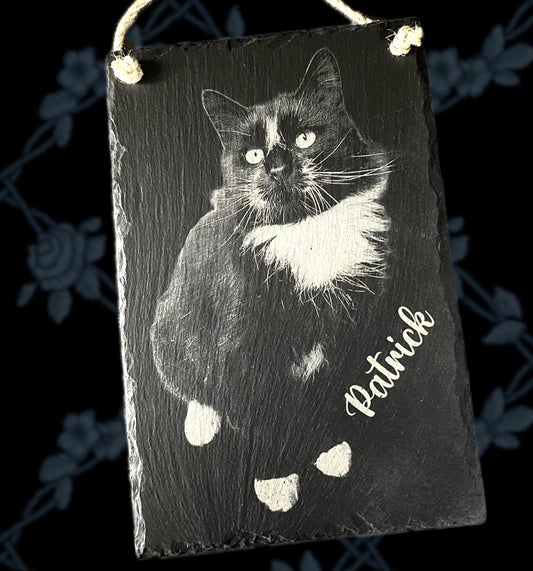 Photo Engraved Slate - Portrait