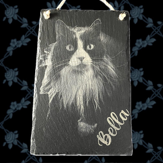 Photo Engraved Slate - Portrait