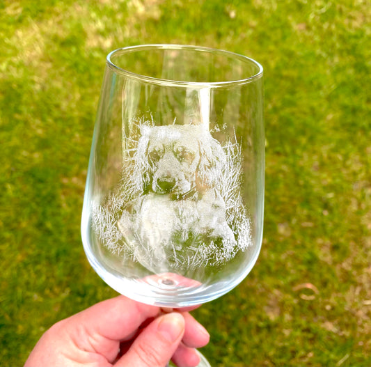 PHOTO ENGRAVED glassware, personalised etched glass, pets, dogs, cat, pictures of family, gift. beer, pint, whiskey tankard, gin, fathers