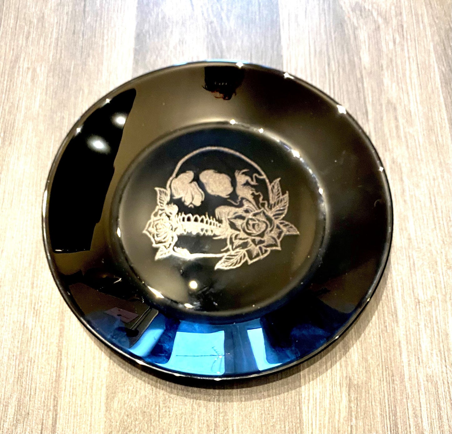 ENGRAVED BLACK, dinnerware, etched bowls, mug, pasta, rose goth, table, side plate, Christmas, dining, set, cat dog owl, skull elephant