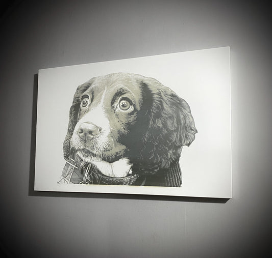 Large Engraved Metal Wall Art