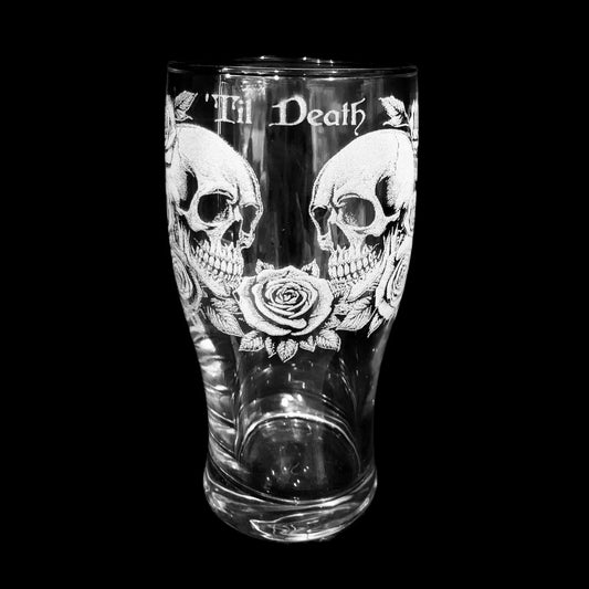 'Til Death Skull & Rose Pint Beer